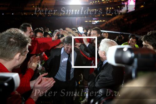 Eindhoven, 12 April 2006 Kompetitiewedstrijd PSV-Feyenoord, eindstand 1-1    Seizoen 2005/2006
Afscheid Guus Hiddink