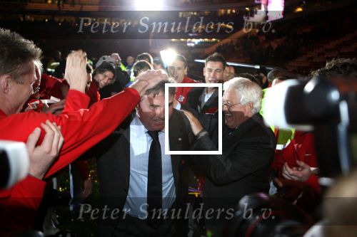 Eindhoven, 12 April 2006 Kompetitiewedstrijd PSV-Feyenoord, eindstand 1-1    Seizoen 2005/2006
Afscheid Guus Hiddink