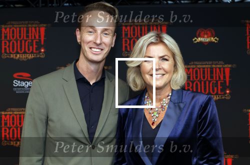 Utrecht 19 september 2024
Premiere Moulin Rouge in het Beatrix theater. Irene Moors kwam met groede vriend Tijs  Hartman