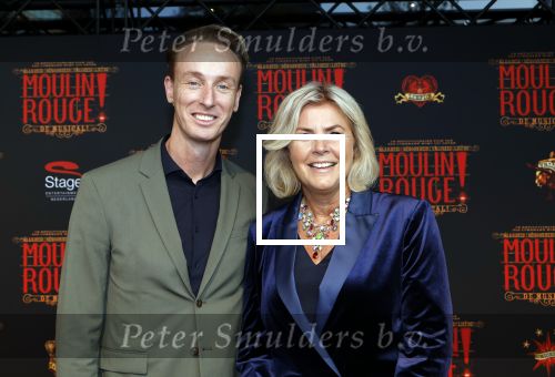 Utrecht 19 september 2024
Premiere Moulin Rouge in het Beatrix theater. Irene Moors kwam met groede vriend Tijs  Hartman