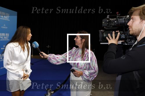 Rotterdam 27 september 2024
Premiere Mamma mia the party in  Schiecentrale.  Jada Borsato kwam met  Channah Jane