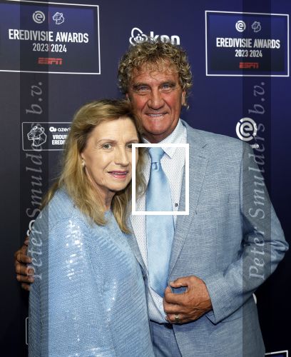 Utrecht 2 september 2024
Voetballer van het jaar verkiezing  van ESPN in de Fabrique in Utrecht. Jean Marie Pfaff kwam met zijn vrouw Carmen Pfaff