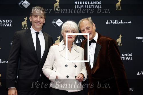 Utrecht 27 september 2024
Uitreiking gouden kalveren in de schouwburg van Utrecht. 
Jelle de Jonge  Leny Breederveld en Martin v Waardenberg