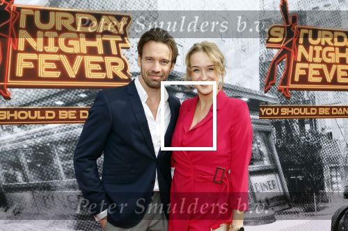 Den Bosch 29 september 2024
Premiere Saturday night fever in de Parade in Den Bosch . Lysanne van der Sijs (r)  met Mathijs Pater