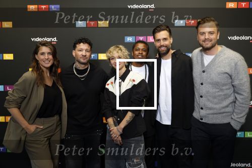 Schiphol 31 september 2024
Winterpresentatie RTL / Videoland in een tent achter Hotel v d Valk bij Schiphol .Nick Schilder  Jacqueline Govaert Jim Bakkum Marieke Elsinga en Kraantje Pappie  en Typhoon