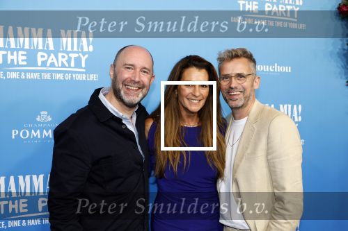 Rotterdam 27 september 2024
Premiere Mamma mia the party in  Schiecentrale.  Quinty Trustfull met Ramon Mesman en Patrick Martens