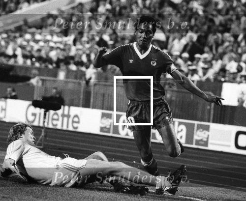 Stuttgart, 25 Mei 1988 PSV-Benfica, eindstand 0-0 Finale EC I ( voorloper van de Champions League ) en winnaar door strafschoppen na verlenging.
Soren Lerby
Foto Peter Smulders BV