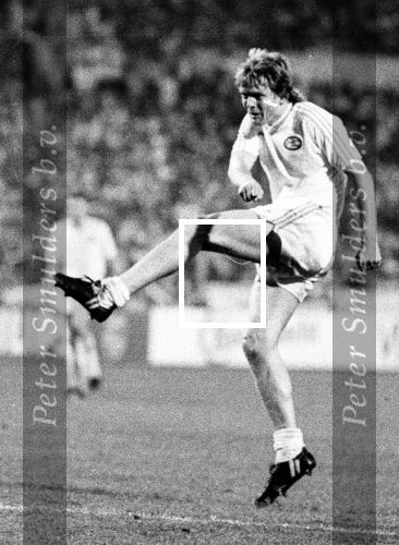 Stuttgart, 25 Mei 1988 PSV-Benfica, eindstand 0-0 Finale EC I ( voorloper van de Champions League ) en winnaar door strafschoppen na verlenging.
Soren Lerby
Foto Peter Smulders BV