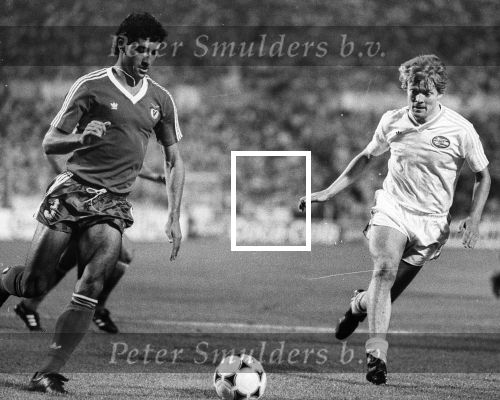 Stuttgart, 25 Mei 1988 PSV-Benfica, eindstand 0-0 Finale EC I ( voorloper van de Champions League ) en winnaar door strafschoppen na verlenging.
Soren Lerby
Foto Peter Smulders BV