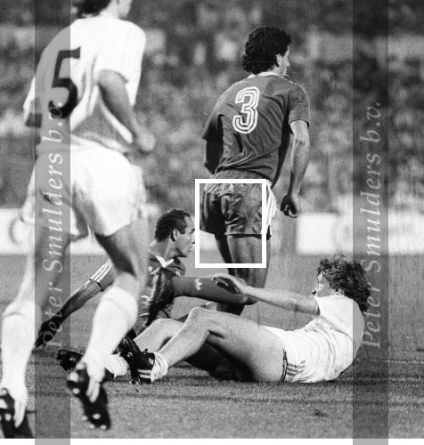 Stuttgart, 25 Mei 1988 PSV-Benfica, eindstand 0-0 Finale EC I ( voorloper van de Champions League ) en winnaar door strafschoppen na verlenging.
Soren Lerby
Foto Peter Smulders BV
