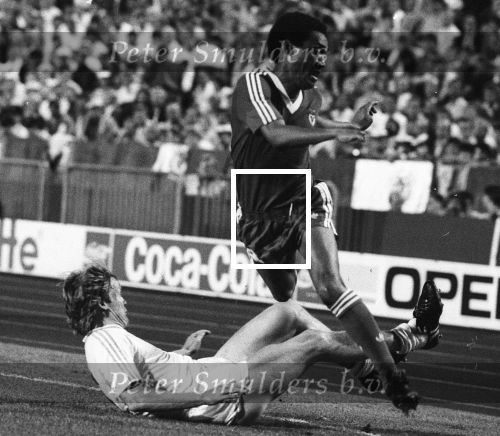 Stuttgart, 25 Mei 1988 PSV-Benfica, eindstand 0-0 Finale EC I ( voorloper van de Champions League ) en winnaar door strafschoppen na verlenging.
Soren Lerby
Foto Peter Smulders BV