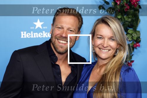Rotterdam 27 september 2024
Premiere Mamma mia the party in  Schiecentrale. Tim Klijn met zijn vrouw