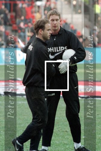 Eindhoven, 22 november 1998
PSV-FC Utrecht, eindstand 5-0
De nummers 3 en 4 van doelmannen bij PSV, Wilburt Need en Mike Franks