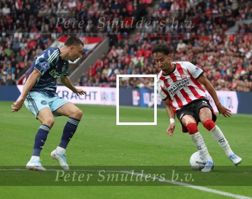 Eindhoven, 21 September 2025
PSV-AJAX, Eindstand 2-2
Kompetitie seizoen 2025-2026
Anass Salah-Eddine met Steven Berghuis