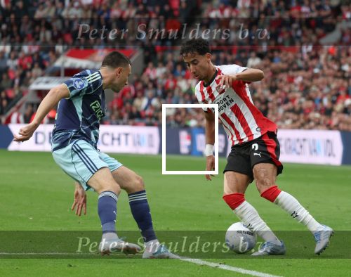 Eindhoven, 21 September 2025
PSV-AJAX, Eindstand 2-2
Kompetitie seizoen 2025-2026
Anass Salah-Eddine met Steven Berghuis