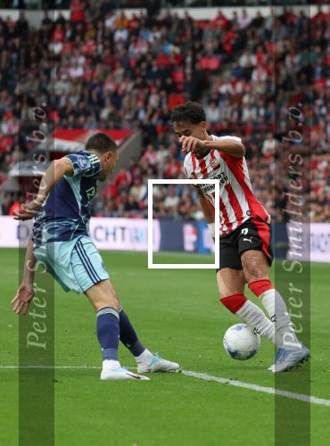 Eindhoven, 21 September 2025
PSV-AJAX, Eindstand 2-2
Kompetitie seizoen 2025-2026
Anass Salah-Eddine met Steven Berghuis