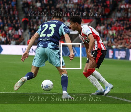 Eindhoven, 21 September 2025
PSV-AJAX, Eindstand 2-2
Kompetitie seizoen 2025-2026
Anass Salah-Eddine met Steven Berghuis