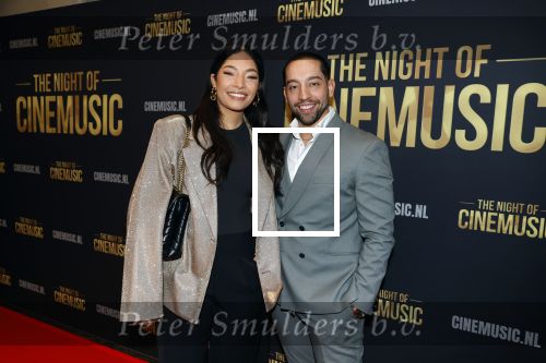 Amsterdam 12 september 2025
Uitreiking Cinemusic Rembrandt Oeuvre Award - tijdens The Night Of Cinemusic in het Concertgebouw. Jeroen Krabbe krijgt Ouvre prijs uit handen van Rene Mioch .  April darby met partner