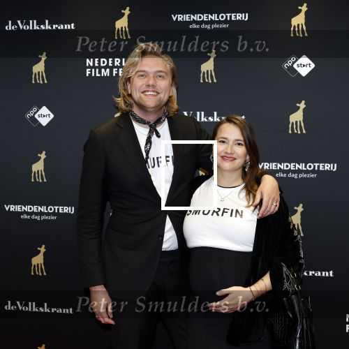 Utrecht 26 september 2025
Premiere voor de meisjes tijdens openingsavond Filmdagen Utrecht 2025 in de stadsschouwburg . Barbara Sloesen zwanger met partner Joost Hofman