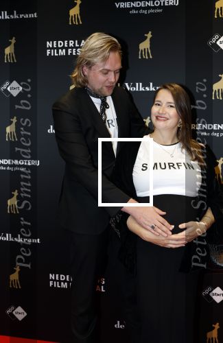 Utrecht 26 september 2025
Premiere voor de meisjes tijdens openingsavond Filmdagen Utrecht 2025 in de stadsschouwburg . Barbara Sloesen zwanger met partner Joost Hofman