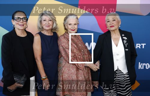 Hilversum 9 september 2025
NPO najaarspresentatie bij beeld en geluid . De Grannies van Amsterdam (vlnr) Lorraine Littaur Tonneke veldhuizen Joanita Green en Mug Elias