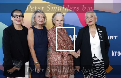 Hilversum 9 september 2025
NPO najaarspresentatie bij beeld en geluid . De Grannies van Amsterdam (vlnr) Lorraine Littaur Tonneke veldhuizen Joanita Green en Mug Elias