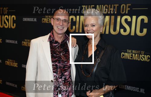 Amsterdam 12 september 2025
Uitreiking Cinemusic Rembrandt Oeuvre Award - tijdens The Night Of Cinemusic in het Concertgebouw. Jeroen Krabbe krijgt Ouvre prijs uit handen van Rene Mioch .  Doris Baaten en partner