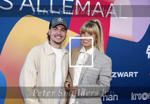 Hilversum 9 september 2025
NPO najaarspresentatie bij beeld en geluid . Dylan Haegens
en partner Marit Brugman