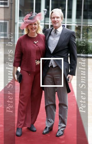 Den Haag 16 september 2025
Prinsjesdag 2025 in Den Haag . Foort van Oosten poseert met partner Danielle