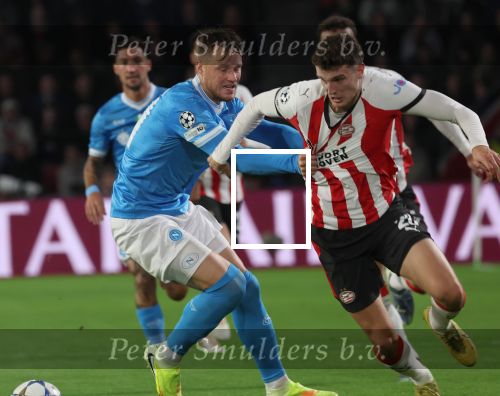 Eindhoven, 21 Oktober 2025
CL Wedstrijd PSV-Napolie, eindstand 6-2
Guus Til met Sam Beukema