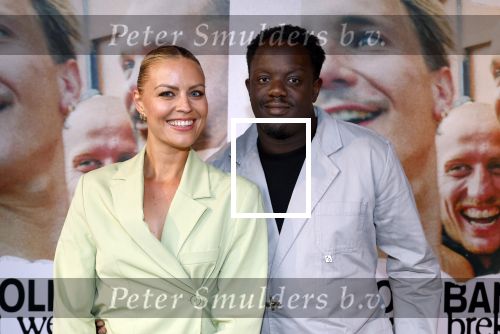 Den Haag 3 september 2025
Premiere Goldband in Pathe Buitenhof Den Haag . Iris de Graaf met partner Tony Boakye