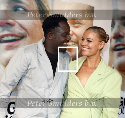 Den Haag 3 september 2025
Premiere Goldband in Pathe Buitenhof Den Haag . Iris de Graaf met partner Tony Boakye