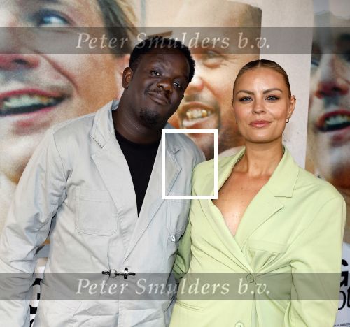 Den Haag 3 september 2025
Premiere Goldband in Pathe Buitenhof Den Haag . Iris de Graaf met partner Tony Boakye