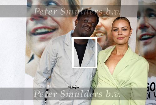 Den Haag 3 september 2025
Premiere Goldband in Pathe Buitenhof Den Haag . Iris de Graaf met partner Tony Boakye