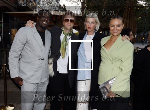 Den Haag 3 september 2025
Premiere Goldband in Pathe Buitenhof Den Haag . Iris de Graaf met partner Tony Boakye