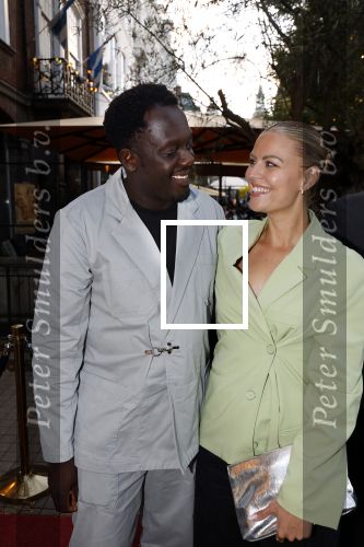 Den Haag 3 september 2025
Premiere Goldband in Pathe Buitenhof Den Haag . Iris de Graaf met partner Tony Boakye