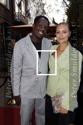 Den Haag 3 september 2025
Premiere Goldband in Pathe Buitenhof Den Haag . Iris de Graaf met partner Tony Boakye