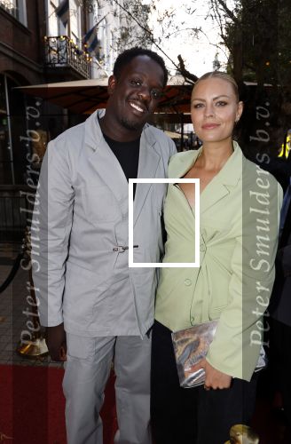 Den Haag 3 september 2025
Premiere Goldband in Pathe Buitenhof Den Haag . Iris de Graaf met partner Tony Boakye