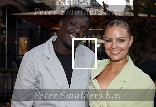 Den Haag 3 september 2025
Premiere Goldband in Pathe Buitenhof Den Haag . Iris de Graaf met partner Tony Boakye