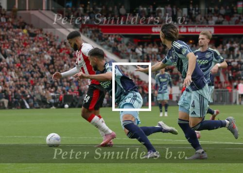 Eindhoven, 21 September 2025
PSV-AJAX, Eindstand 2-2
Kompetitie seizoen 2025-2026
Ismael Saibari met Josip Sutalo