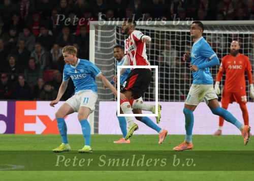 Eindhoven, 21 Oktober 2025
CL Wedstrijd PSV-Napolie, eindstand 6-2
Ismael Saibari met Kevin De Bruyne