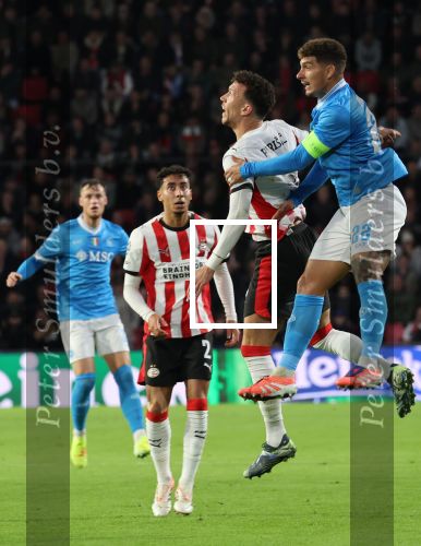 Eindhoven, 21 Oktober 2025
CL Wedstrijd PSV-Napolie, eindstand 6-2
Ivan Perisic met Giovanni Di Lorenzo