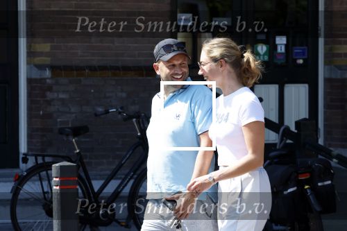 Baarn 11 augustus 2025
Jamie Kames met haar nieuwe vriend Jeffrey Erens (Vieze Jack ) bij eethuys Generaal in Baarn .