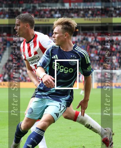 Eindhoven, 21 September 2025
PSV-AJAX, Eindstand 2-2
Kompetitie seizoen 2025-2026
Joey Veerman met Oliver Edvardsen