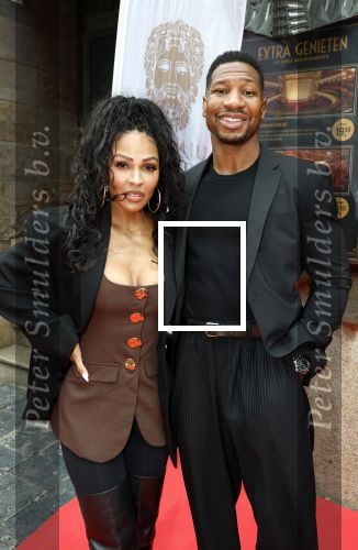 Amsterdam 3 september 2025
Septimius Awards, in Tuschinski Theater. Jonathan Majors  met zijn vrouw Meagan Good