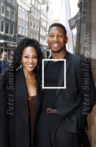 Amsterdam 3 september 2025
Septimius Awards, in Tuschinski Theater. Jonathan Majors  met zijn vrouw Meagan Good
