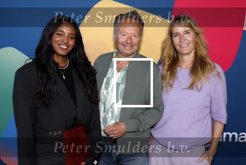 Hilversum 9 september 2025
NPO najaarspresentatie bij beeld en geluid .   Joris Linssen  Jetske van der Elsen en Sosha Duysker