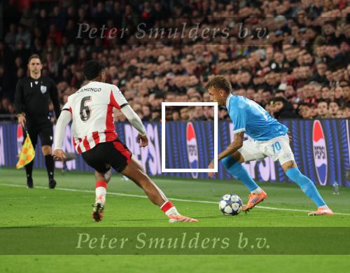 Eindhoven, 21 Oktober 2025
CL Wedstrijd PSV-Napolie, eindstand 6-2
Noa Lang bij Napoli