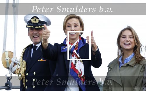 Amsterdam 24 augustus 202
Prins Maurits en Prinses MarilÃ¨ne hebben drie kinderen: Anna (geboren in 2001), Lucas (geboren in 2002), en Felicia (geboren in 2005). Hun volledige achternaam is Van Lippe-Biesterfeld van Vollenhoven . Prins Maurits neemt met zijn gezin de Vlootschouw af tijdens de laatste dag van Sail. Ze varen met de Groene Draeck.
