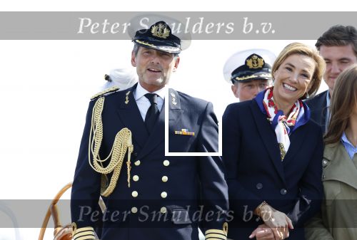 Amsterdam 24 augustus 202
Prins Maurits en Prinses MarilÃ¨ne hebben drie kinderen: Anna (geboren in 2001), Lucas (geboren in 2002), en Felicia (geboren in 2005). Hun volledige achternaam is Van Lippe-Biesterfeld van Vollenhoven . Prins Maurits neemt met zijn gezin de Vlootschouw af tijdens de laatste dag van Sail. Ze varen met de Groene Draeck.
